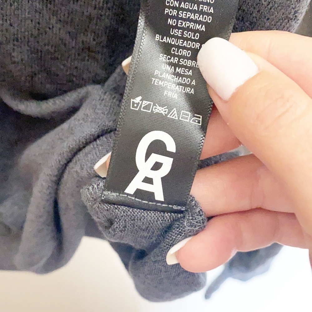 Good American Gray Hooded Hoodie Lightweight Cut-Out Long Sleeve Sweater - Picture 11 of 14